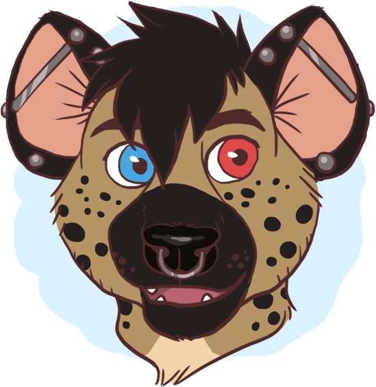 Happy Hyena - By - Lobitaworks - Cartoon (600x600), Png Download
