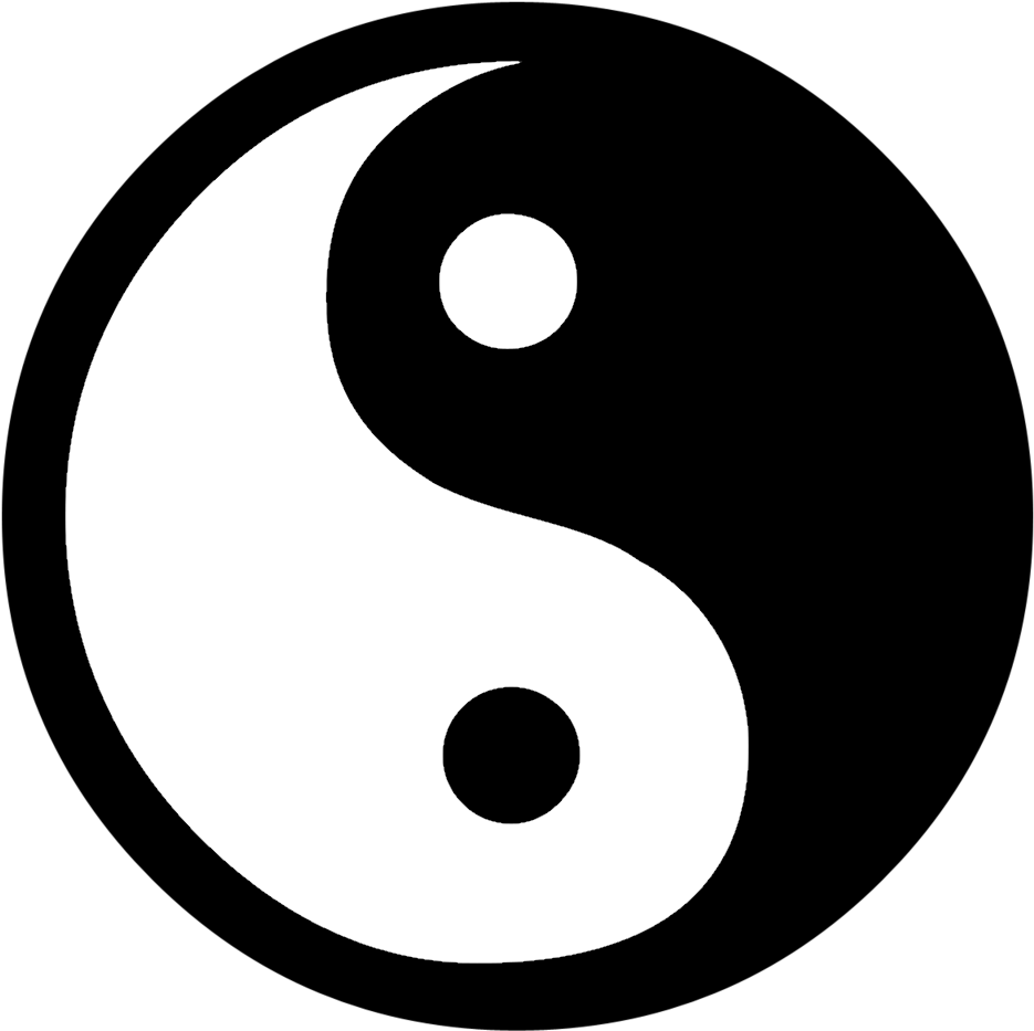 Ying Yang - Yin Yang Sticker (958x958), Png Download
