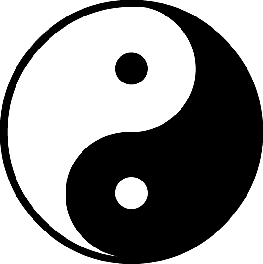 Yin And Yang Jpg (542x544), Png Download