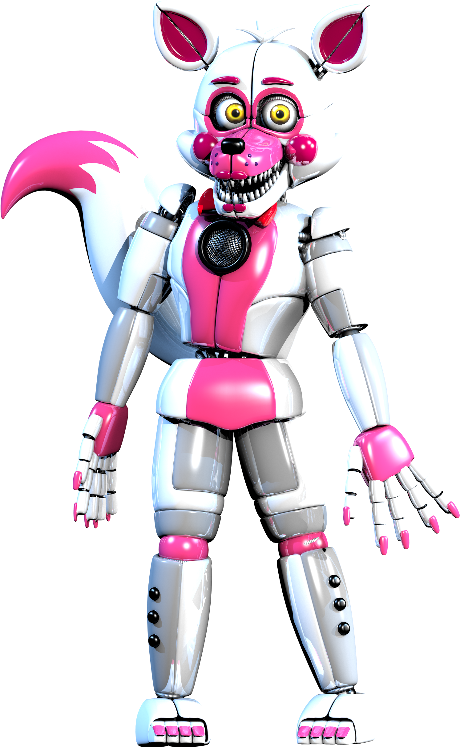 Modelfuntime - Fnaf Funtime Foxy Model (1794x2535), Png Download
