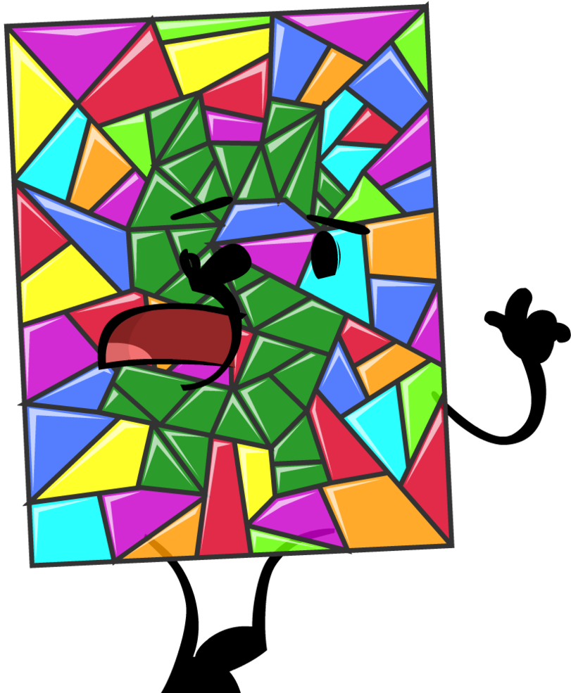 Stained Glass (811x985), Png Download
