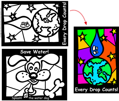 Image - Water Conservation For Kids (500x434), Png Download