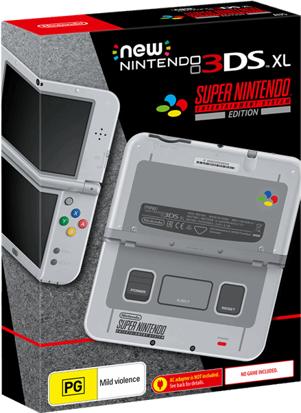 Stock New Nintendo Ds Xl Console Edition Eb - New Nintendo 3ds Xl Snes Edition (600x600), Png Download