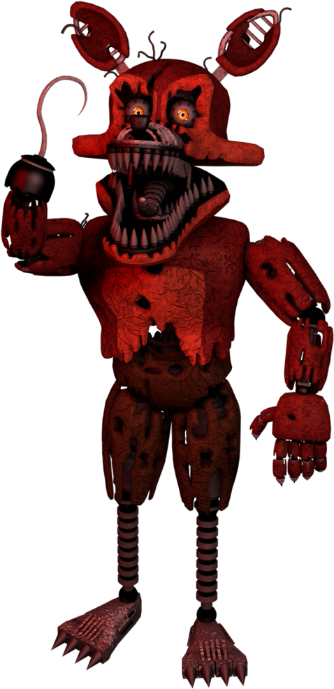 Cinema4d Nightmare Foxy By Gabocoart Clipartlook - Cinema 4d Nightmare Foxy (707x1131), Png Download