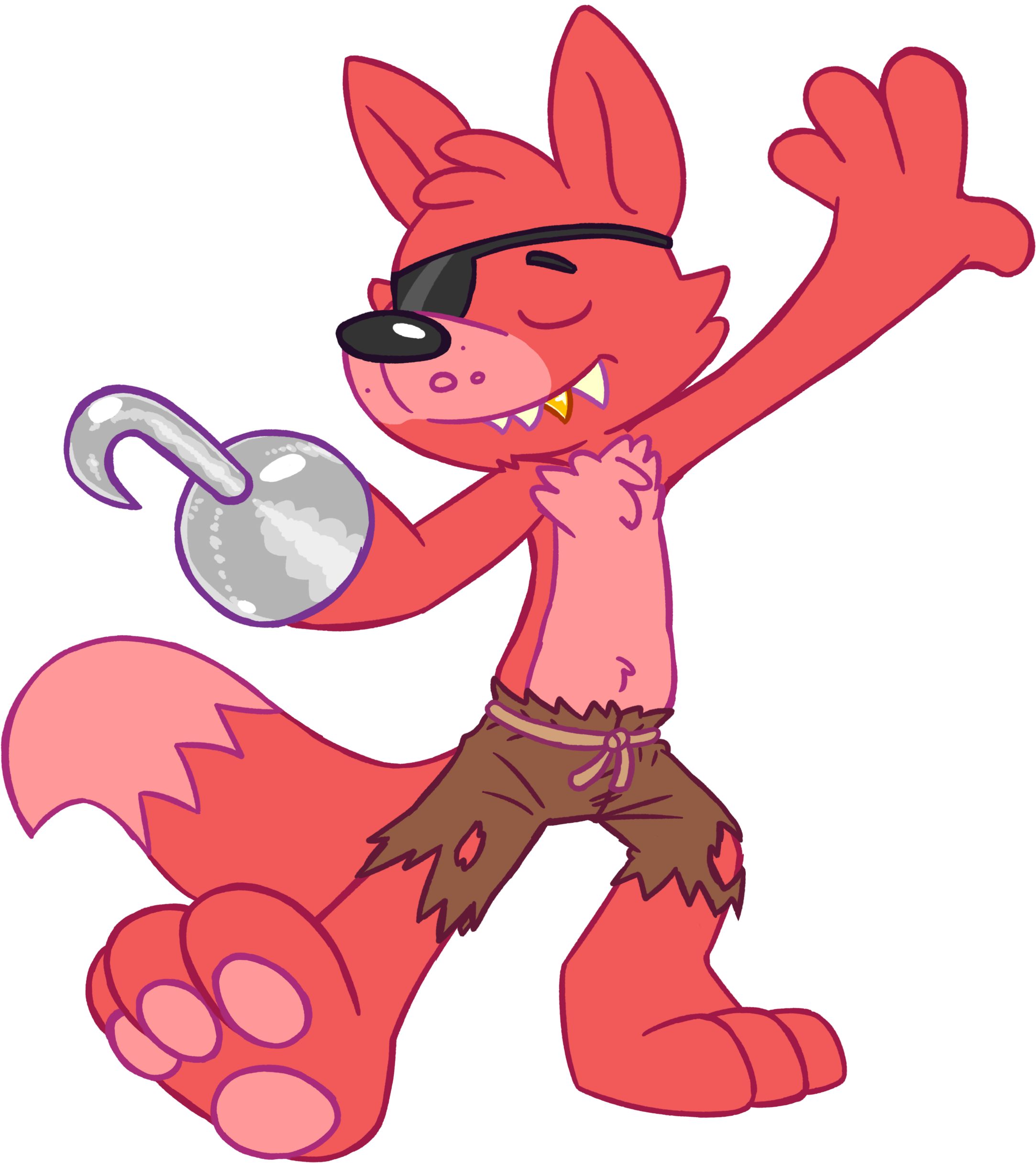 Foxy - Five Nights At Freddy's (2224x2502), Png Download