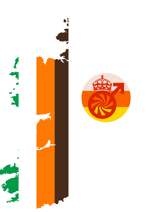 Flag Map Of Irish Mse - Keep Calm (480x698), Png Download