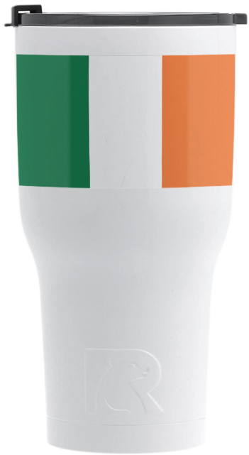 White Tumbler - Flag (351x641), Png Download