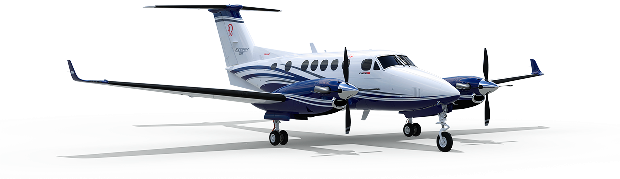 King Air For Charter On Simplecharters Citation Jet - Beechcraft King Air (1250x410), Png Download