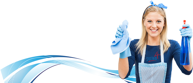 System4 Southern California Janitorial Service - Cleaning Services Png (995x386), Png Download