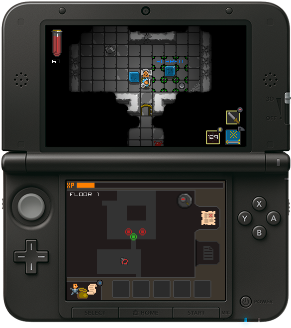And A Trailer - Quest Of Dungeons 3ds (638x667), Png Download