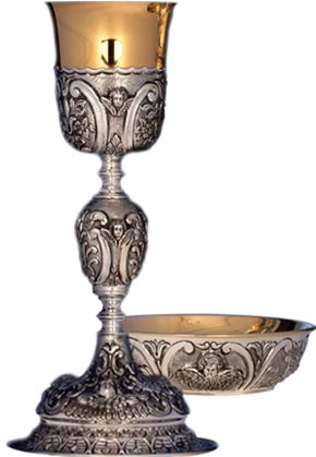 Chalice And Eucharist Png (297x437), Png Download