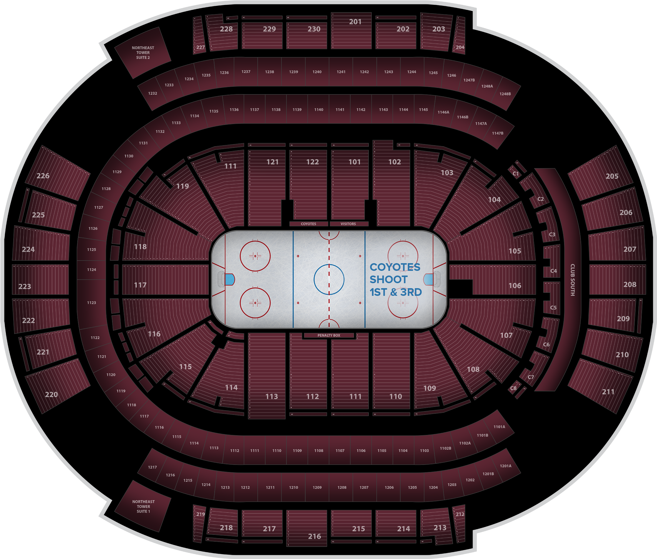 Gila River Arena (2560x1936), Png Download
