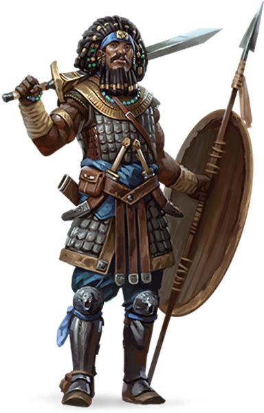 Fighter - D&d Fighter (410x618), Png Download