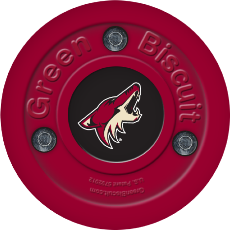 Green Biscuit Arizona Coyotes Stickhandling Training - Phoenix Coyotes (800x800), Png Download