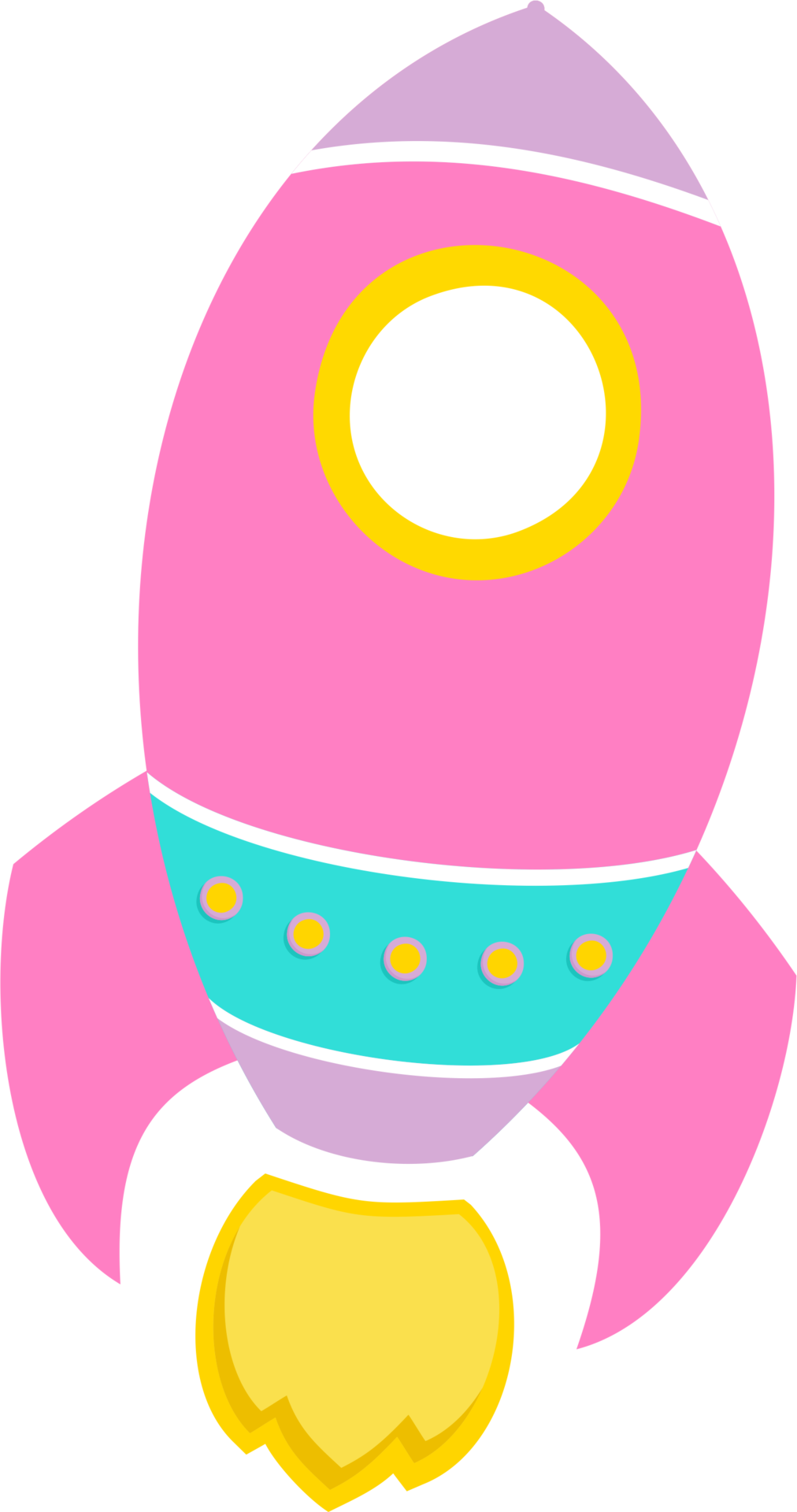 Ver Todas Las Imágenes De La Carpeta Png - Pink Rocket Ship Clipart (1012x1920), Png Download