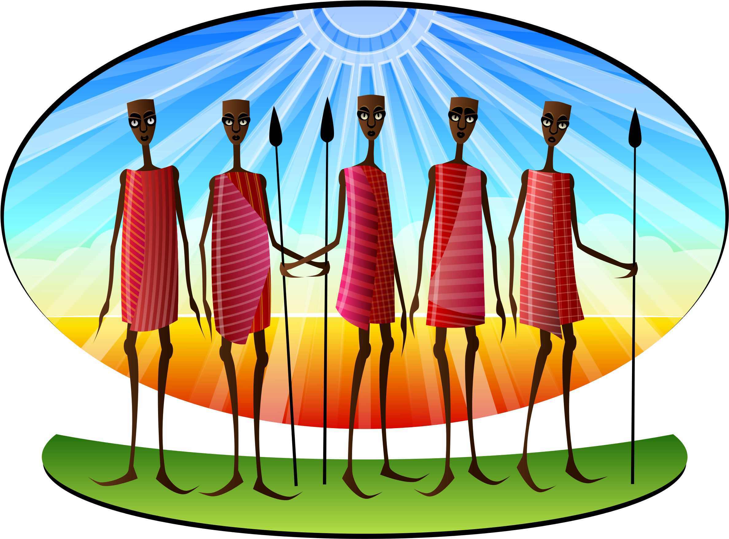 Africa Clip Art Download - Tribe Clipart (800x600), Png Download