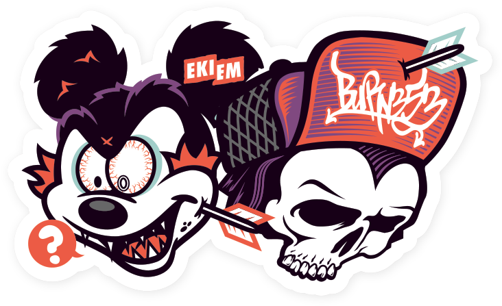 B Ekiem X Burn Sticker Pack Mm - Drawing (800x800), Png Download