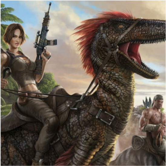 Survival Evolved Developers Want Playstation Early - Ark Survival Evolved Game Poster (1200x675), Png Download
