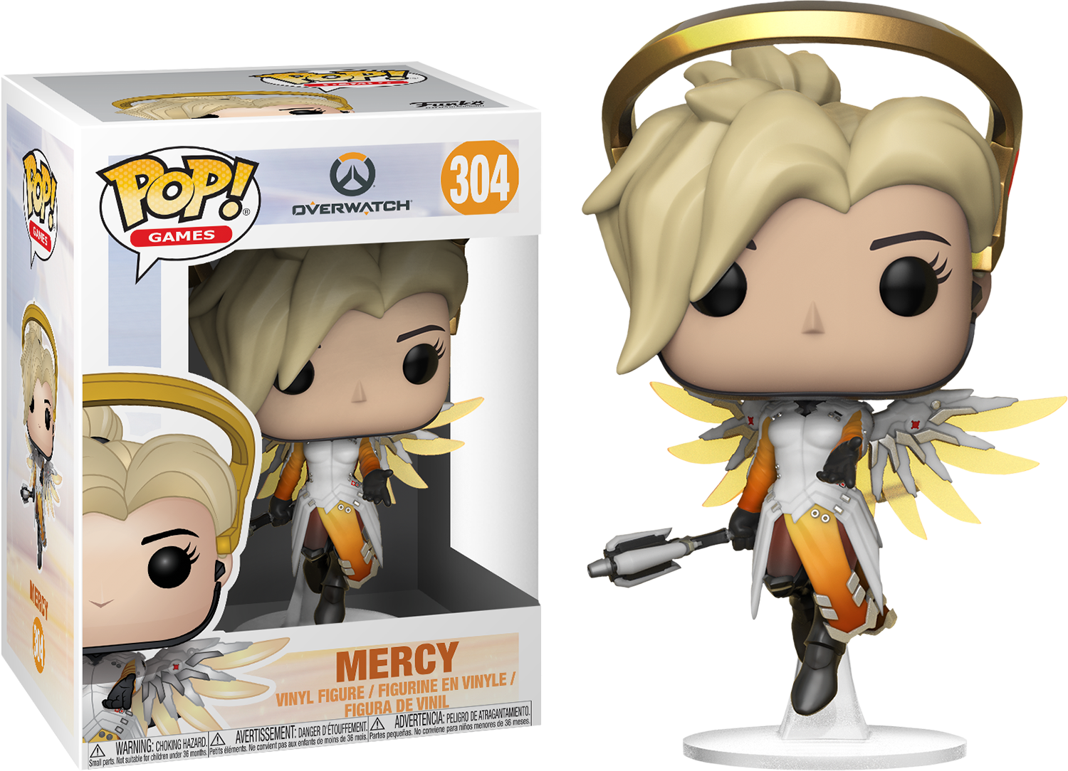 Overwatch - Funko Pop Overwatch Mercy (1500x1084), Png Download