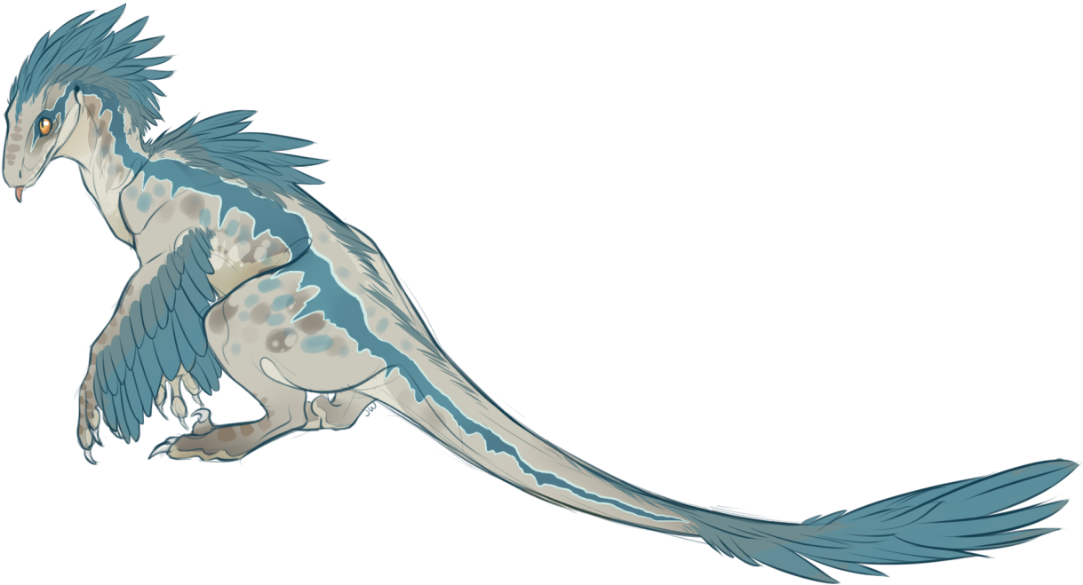 View Samegoogleiqdbsaucenao Raptor Feathered Dino , - Blue Jurassic World Art (1280x706), Png Download