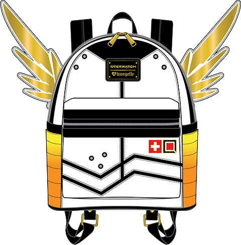 10" Overwatch Apparel Mercy Mini Backpack - Overwatch Mercy Backpack (480x487), Png Download