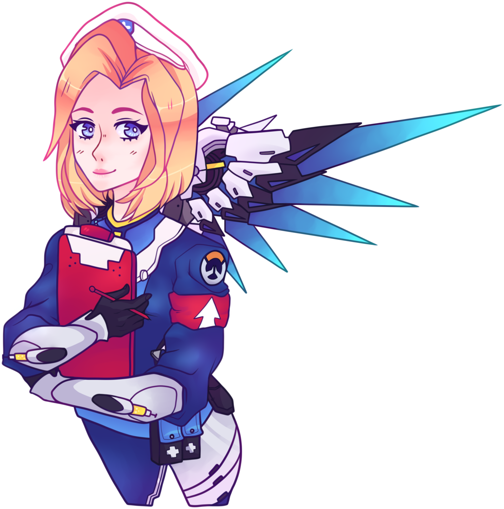 Overwatch Artwidowmakerhigh Nooncup Of Teatwitter - Combat Medic Ziegler Fanart (1024x1035), Png Download