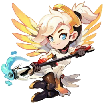 #mercy #mercy Overwatch #overwatch #heal #мерка #овервотч - Onemegawatt Art (700x393), Png Download