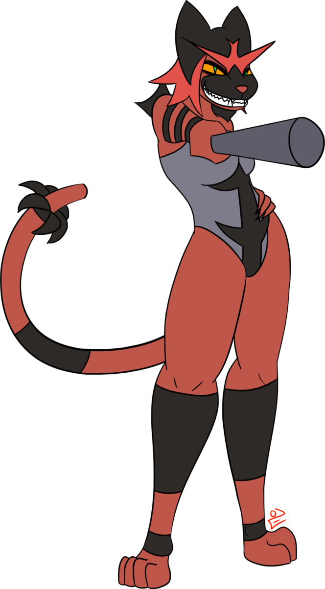 167 Kb Png - Incineroar (664x1204), Png Download