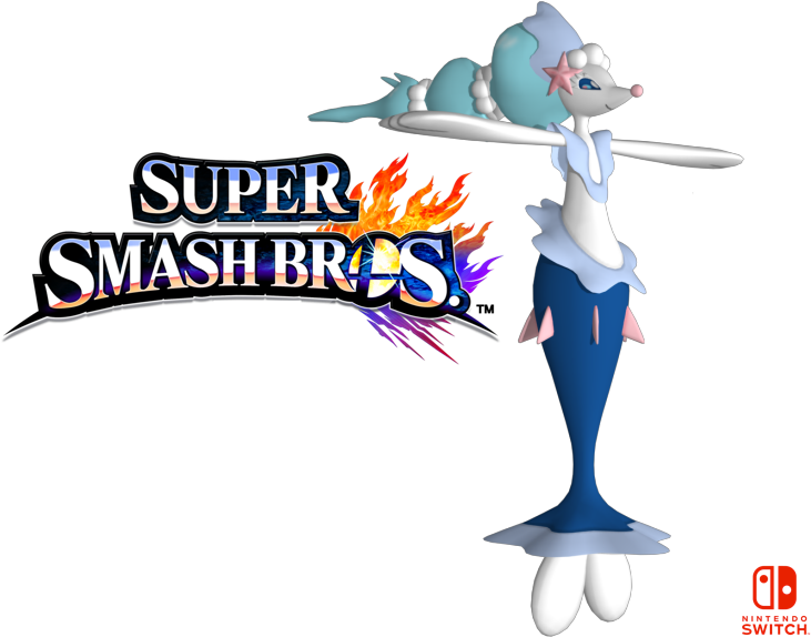 “incineroar Gets A Movie, Decidueye Gets Pokkén, And - Super Smash Bros Title (750x650), Png Download
