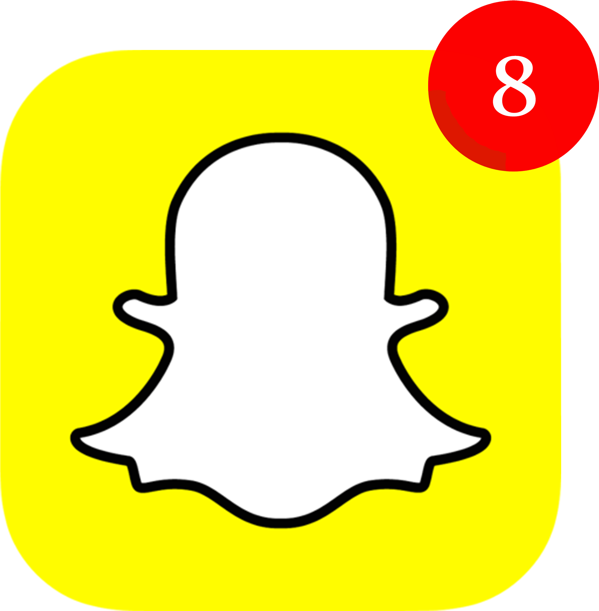 Snapchat Is The New Black (2550x3300), Png Download