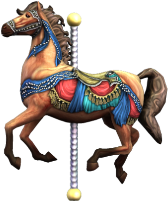 Carousel Horse - Carousel Horse Png (338x406), Png Download