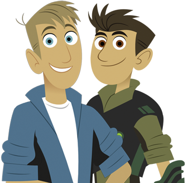 Martin And Chris Wild Kratts (400x400), Png Download