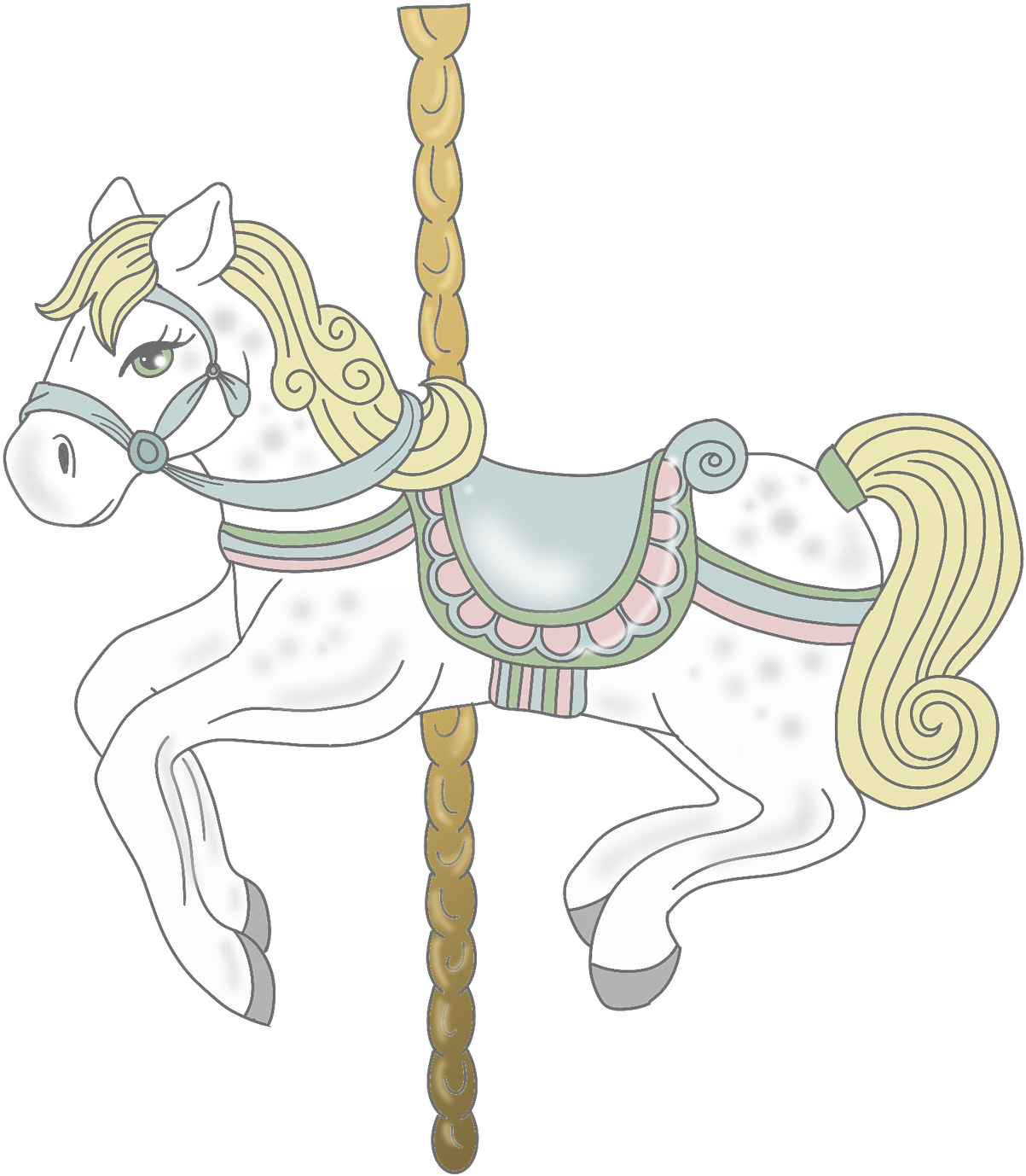 Child Carousel (1600x1600), Png Download