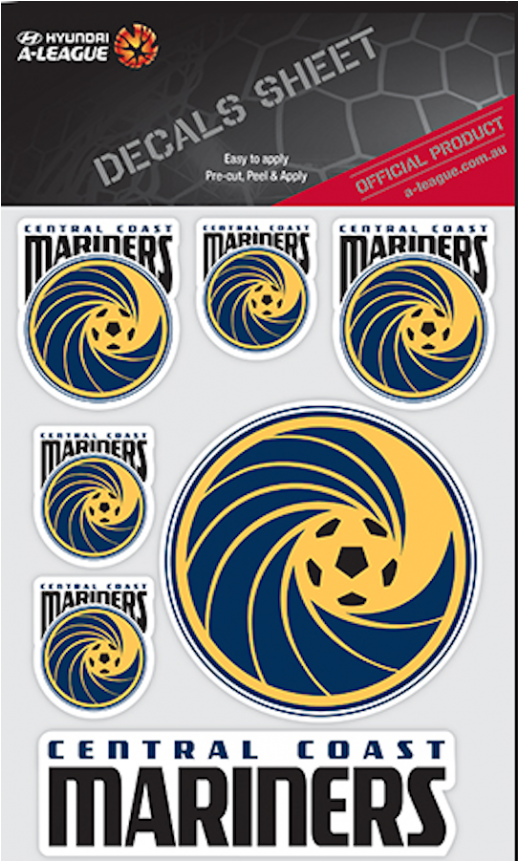 Central Coast Mariners A-league Uv Car Decals 7 Stickers - Melbourne Victory A-league Uv Car Decals 7 Stickers (800x860), Png Download