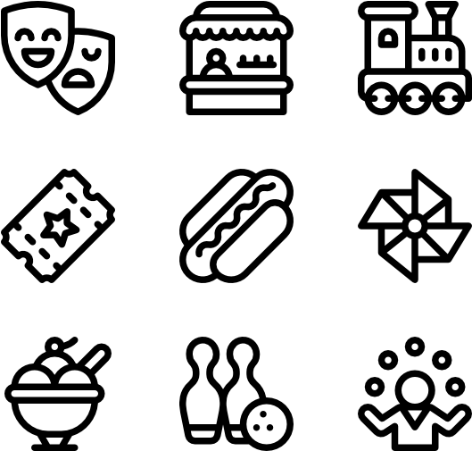 Amusement Park - Academy Icon (600x564), Png Download