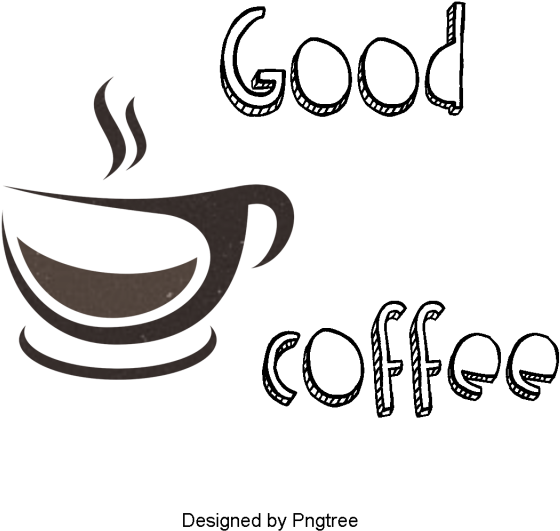 Cartoon Hand-painted Coffee Drink, Coffee, Drinks, - Drink (640x640), Png Download