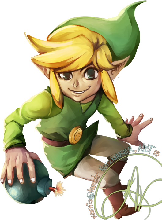 Legend Of Zelda &/or Super Smash Bros - Smash Bros Fan Art Toon Link (540x720), Png Download