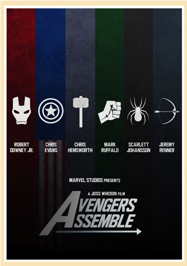 Robert Chrischris Mark Scarlett Jeremy Downey Jr - Minimalist Marvel Movie Poster (700x540), Png Download