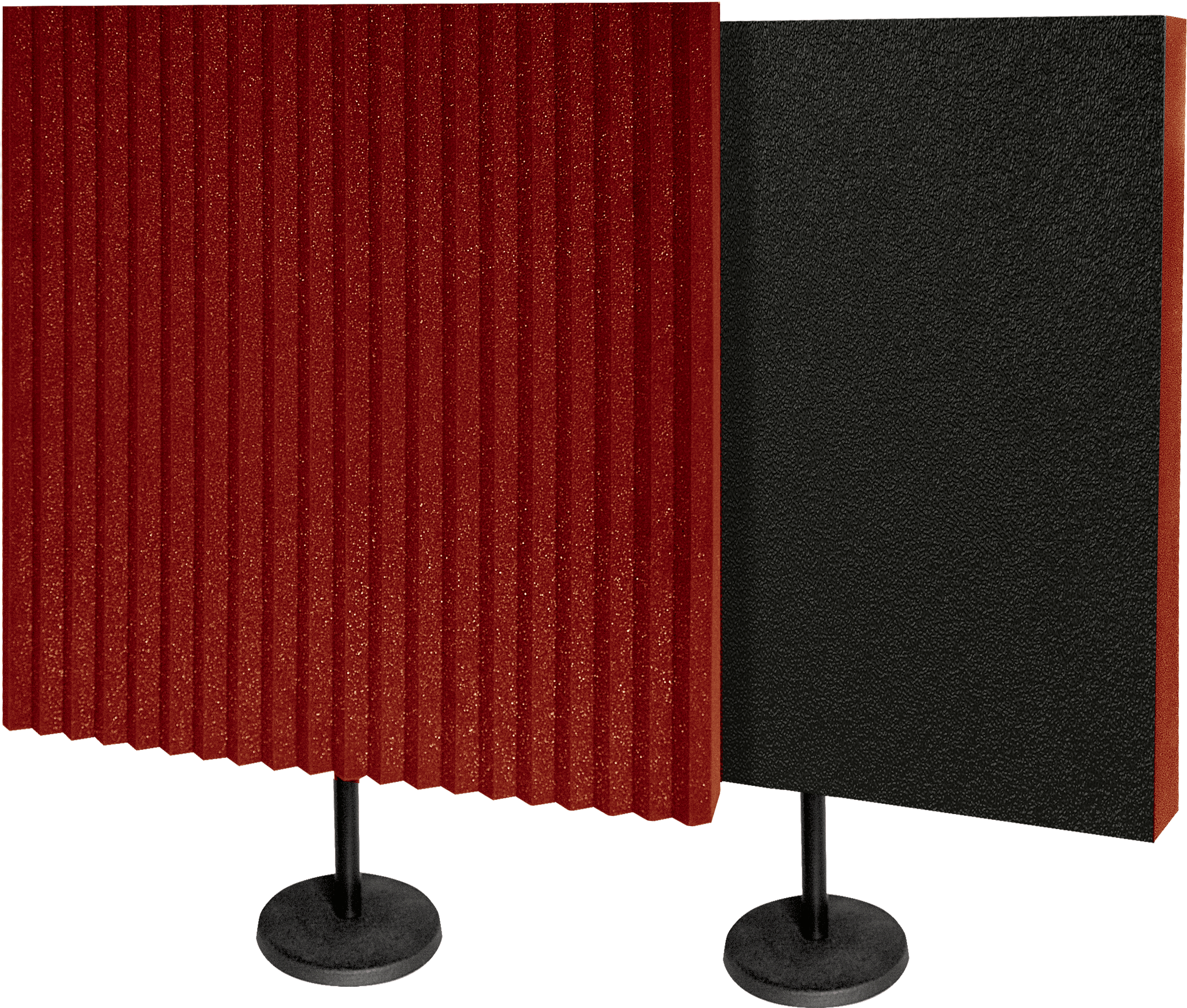 Photo Gallery - Auralex Deskmax Stand-mounted Acoustic Panels Burgundy, (2737x2336), Png Download