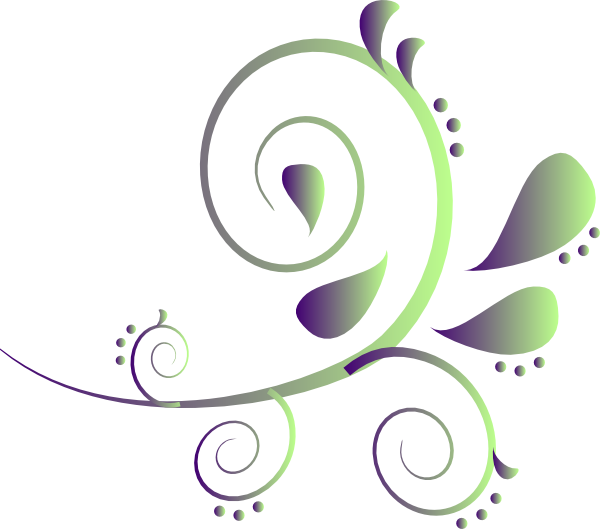 How To Set Use Purple To Green Paisley Clipart (600x529), Png Download