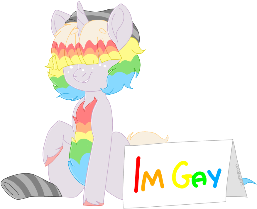 Sleepysuika, Clothes, Cute, Gay Pride, I'm Gay, Male, - Gay Pride Oc (1000x1000), Png Download