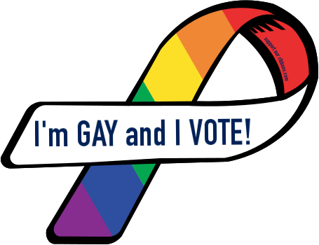I'm Gay And I Vote - I M Gay And I Vote (455x350), Png Download
