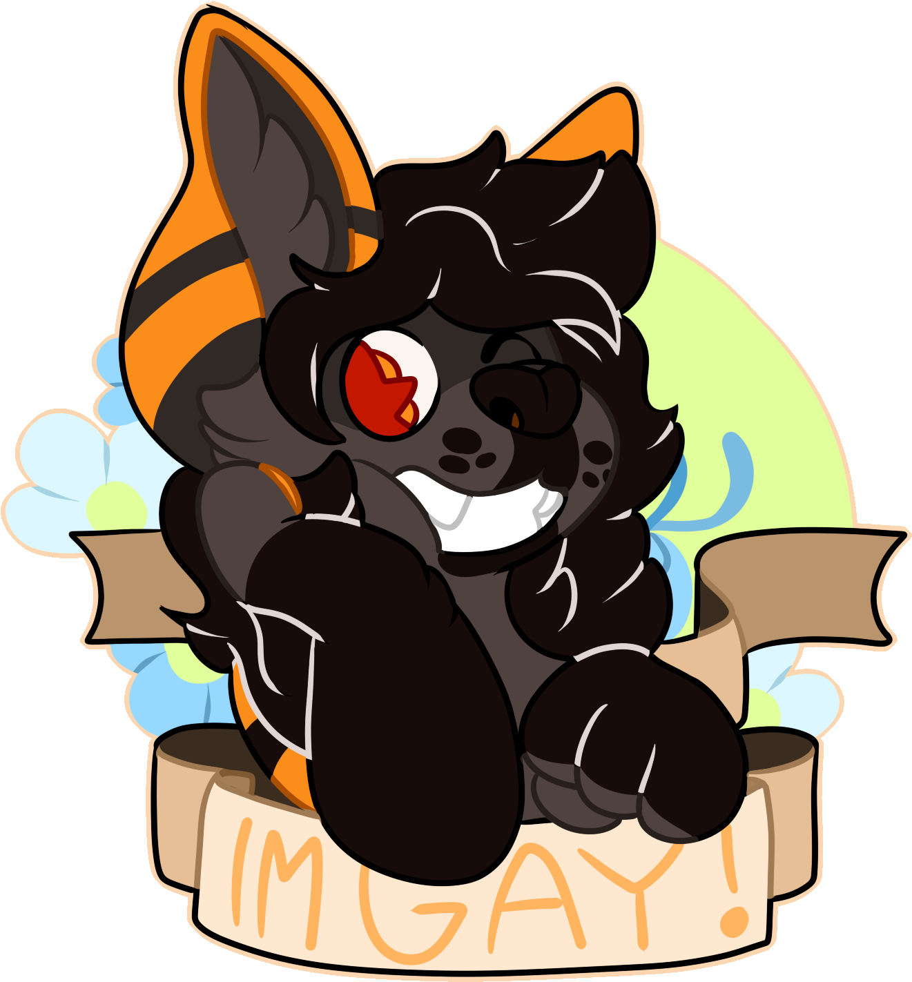 Im Gay [ych] - Cartoon (1399x1645), Png Download