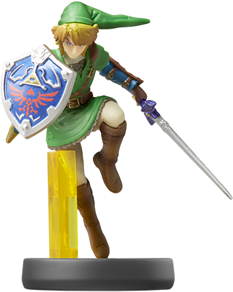If You Tap The Link Or Toon Link Amiibo Onto The Gamepad, - Link Amiibo (super Smash Bros) For Nintendo Wii U & (500x537), Png Download
