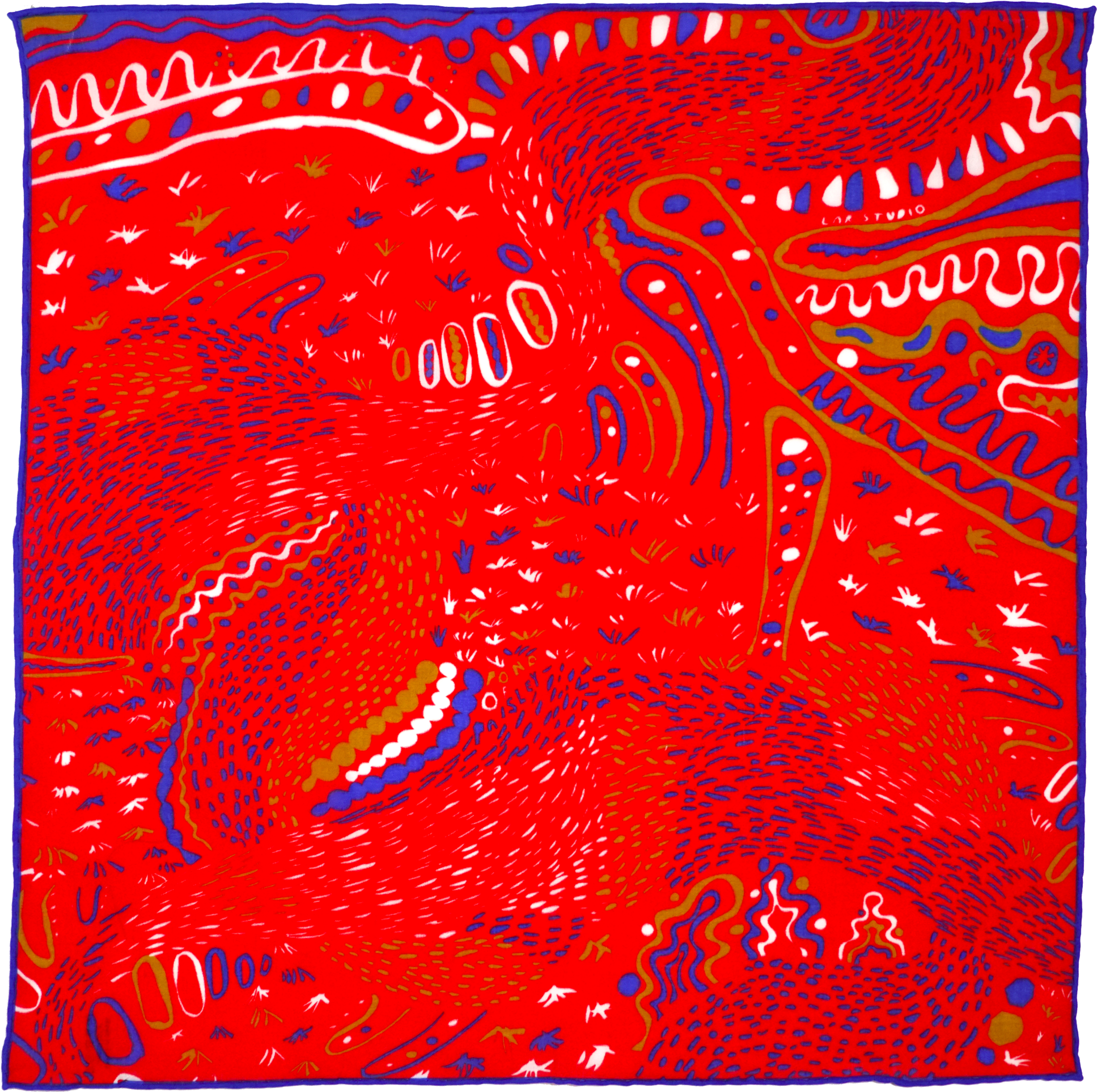 Pond Of Paisley Red - Visual Arts (2048x2048), Png Download