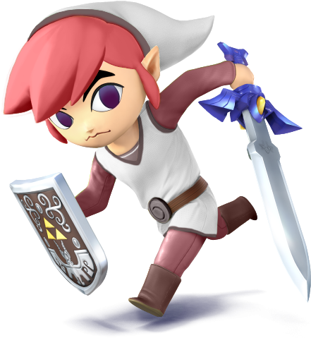 Super Smash Bros Wii U Toon Link (530x530), Png Download
