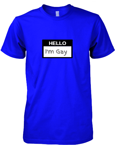 Hello I'm Gay - Active Shirt (416x605), Png Download