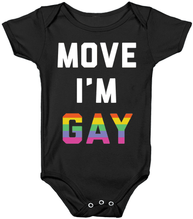 Move I'm Gay Baby Onesy - Im With Gay Shirt (484x484), Png Download