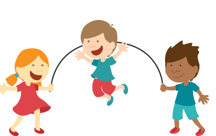 Kids Play - Child Skipping Clip Art (700x441), Png Download