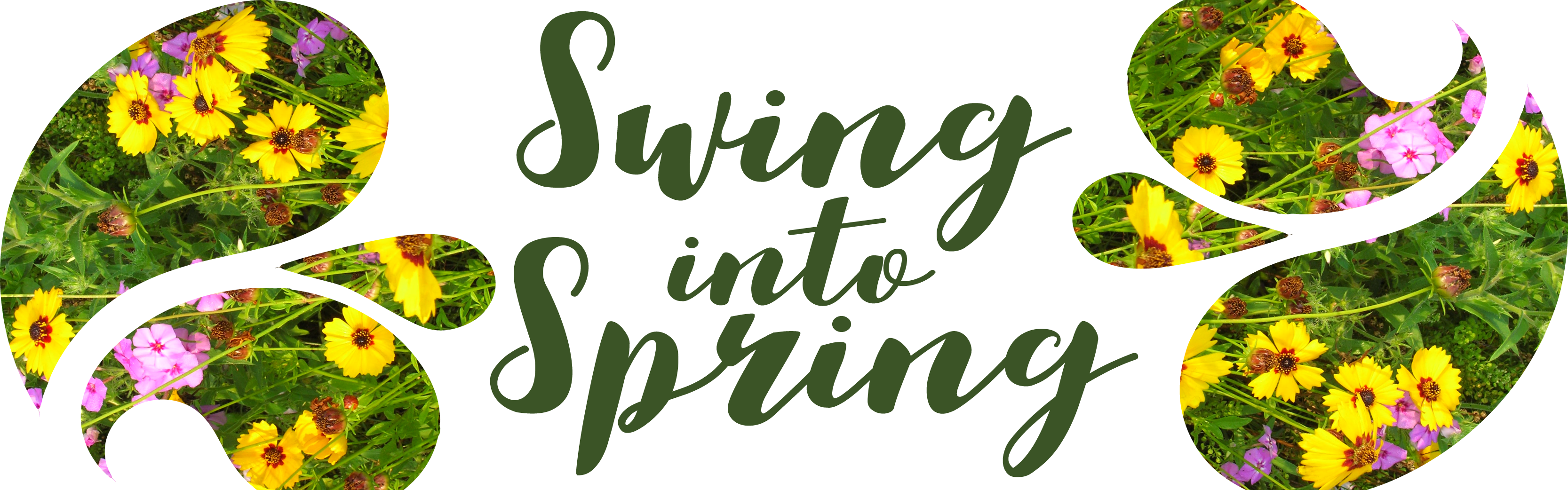 Swing Into Spring Header Paisley - Spring Header (3333x1042), Png Download